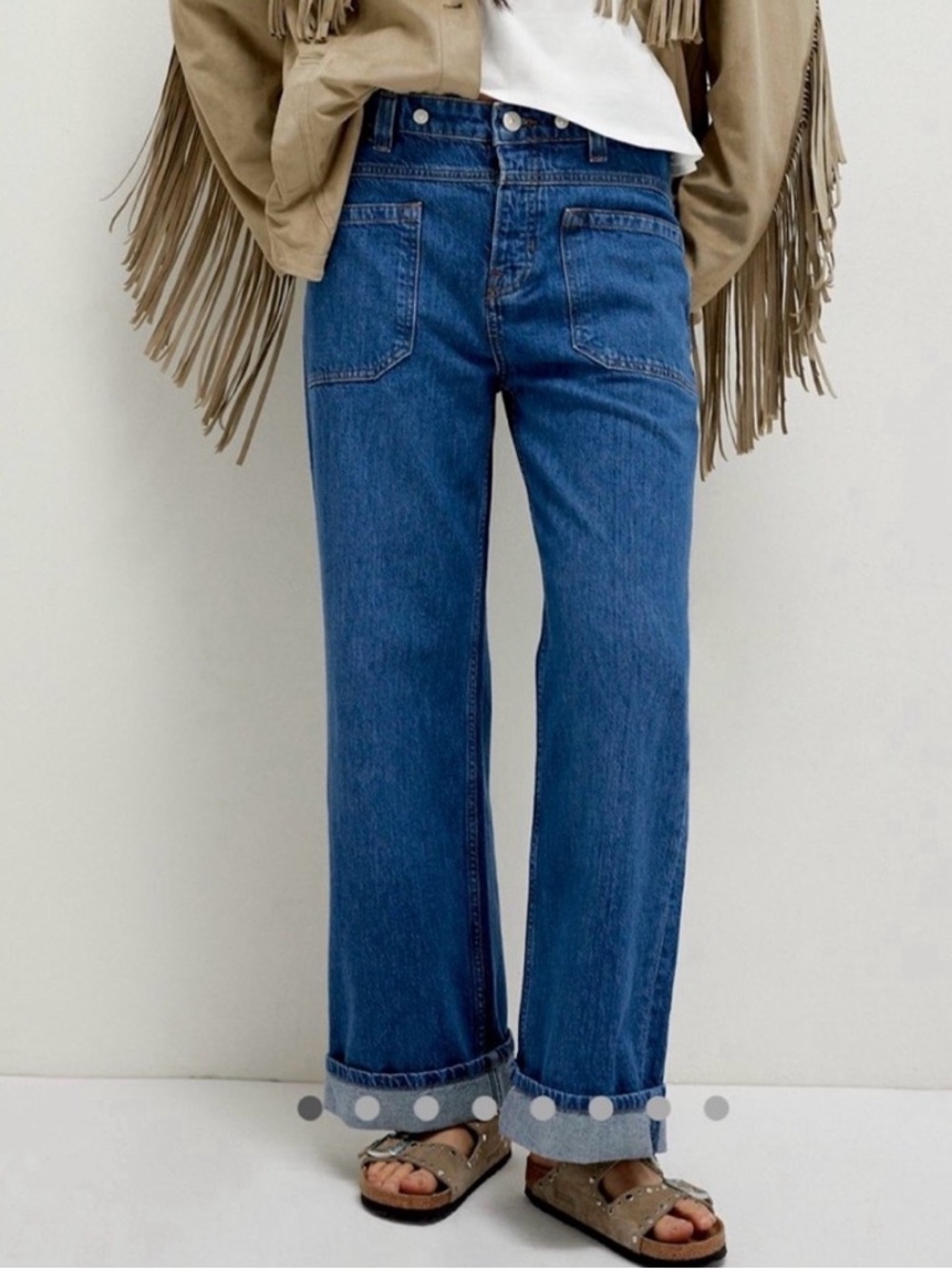 EUC We The Free Palmer
Mid-Rise Wide Leg Jeans size 28